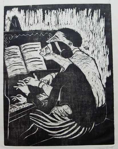 man and woman at piano